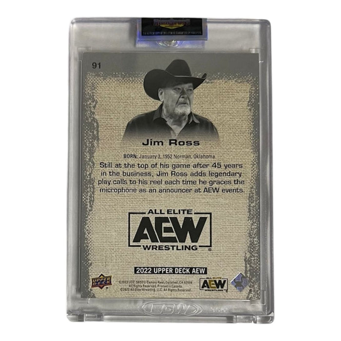 AEW - Jim Ross Upper Deck Trading Card - Autographed