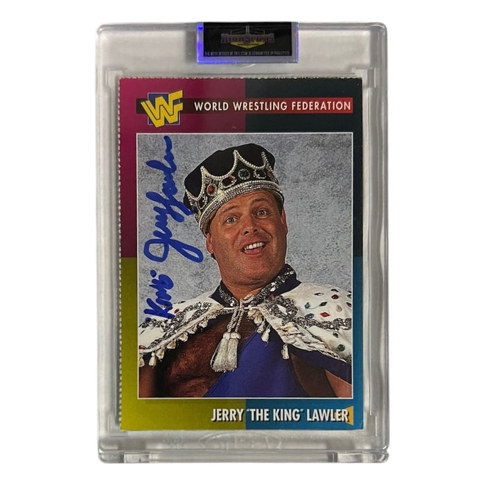 Jerry The King Lawler - WWF Magazine Trading Card - Autographed