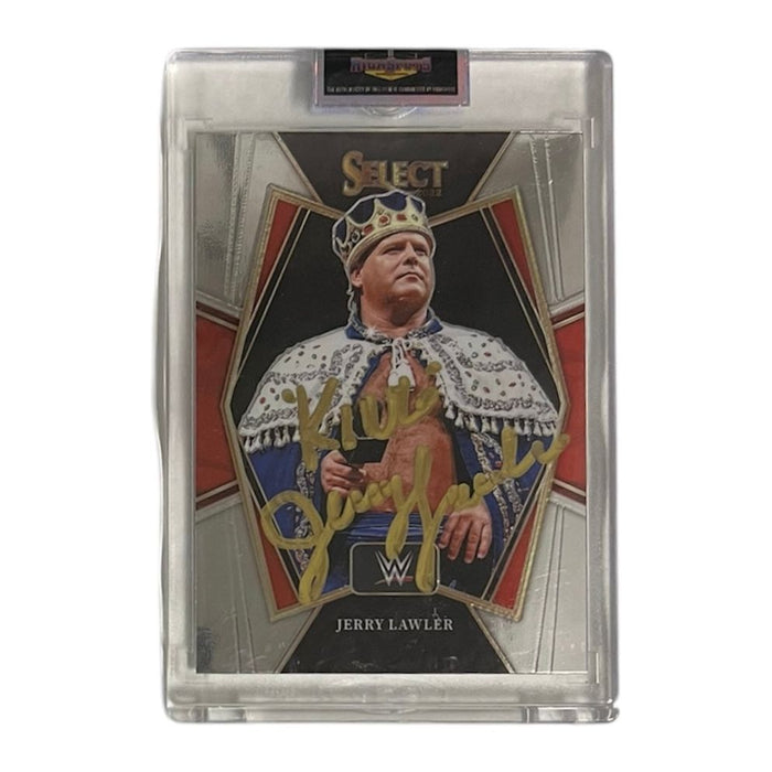 WWE - Jerry The King Lawler Panini Trading Card - Autographed