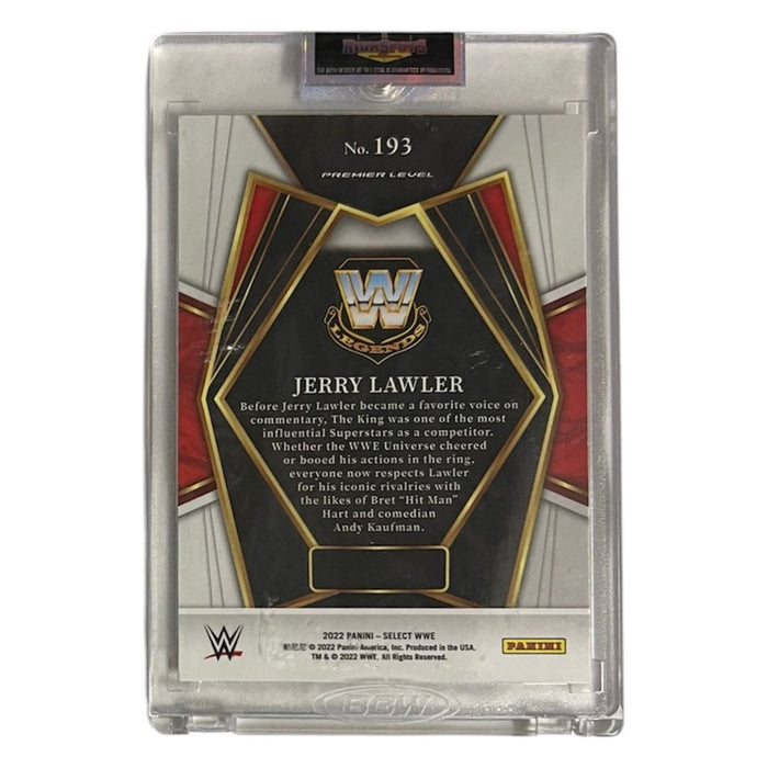 WWE - Jerry The King Lawler Panini Trading Card - Autographed