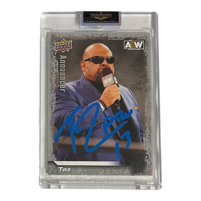 AEW - Taz Upper Deck Trading Card - Autographed
