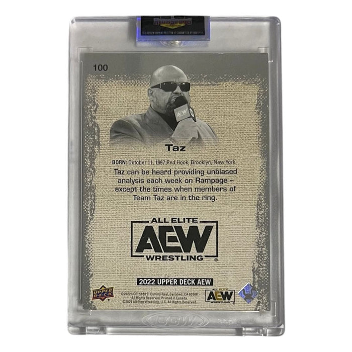 AEW - Taz Upper Deck Trading Card - Autographed