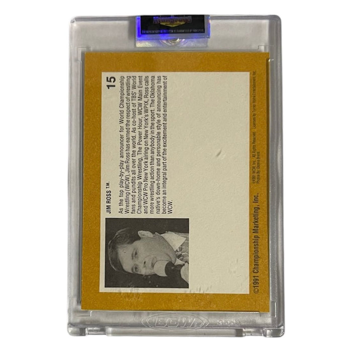 Jim Ross WCW 1991 Trading Card - Autographed