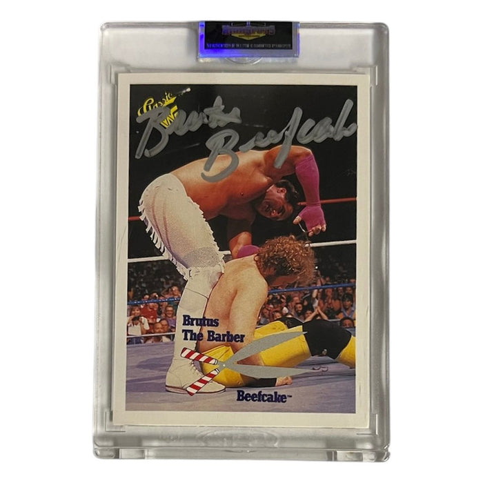 WWF Classic - Brutus Beefcake Trading Card - Autographed