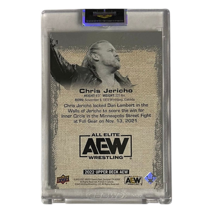 AEW - Chris Jericho Upper Deck Trading Card - Autographed