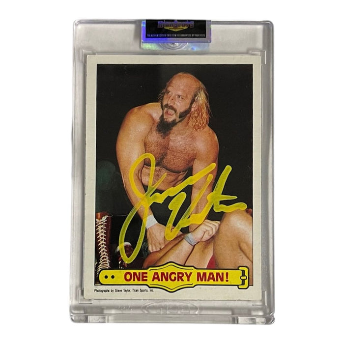 WWF - Jesse Ventura 1985 Topps Trading Card - Autographed