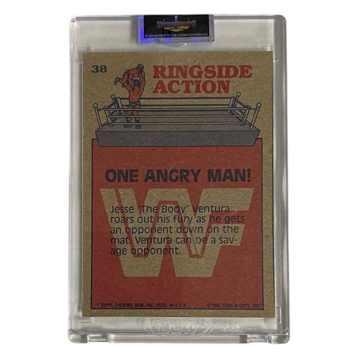 WWF - Jesse Ventura 1985 Topps Trading Card - Autographed