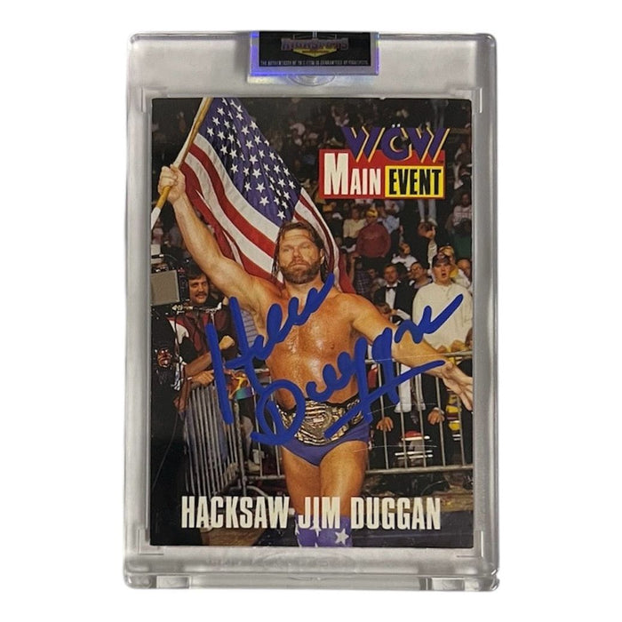 Hacksaw Jim Duggan WCW 1995 Main Event #33 Trading Card - Autographed