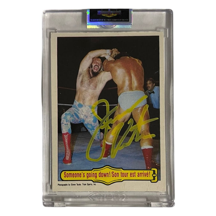 WWF - Jesse Ventura 1985 Topps Trading Card - Autographed