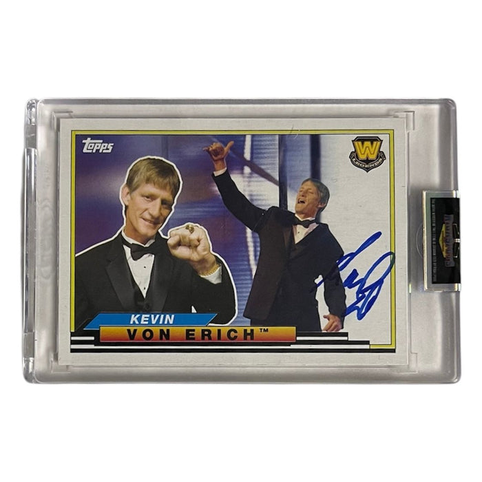 WWE - Kevin Von Erich Topps Trading Card - Autographed