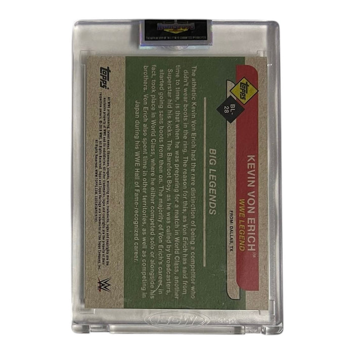 WWE - Kevin Von Erich Topps Trading Card - Autographed