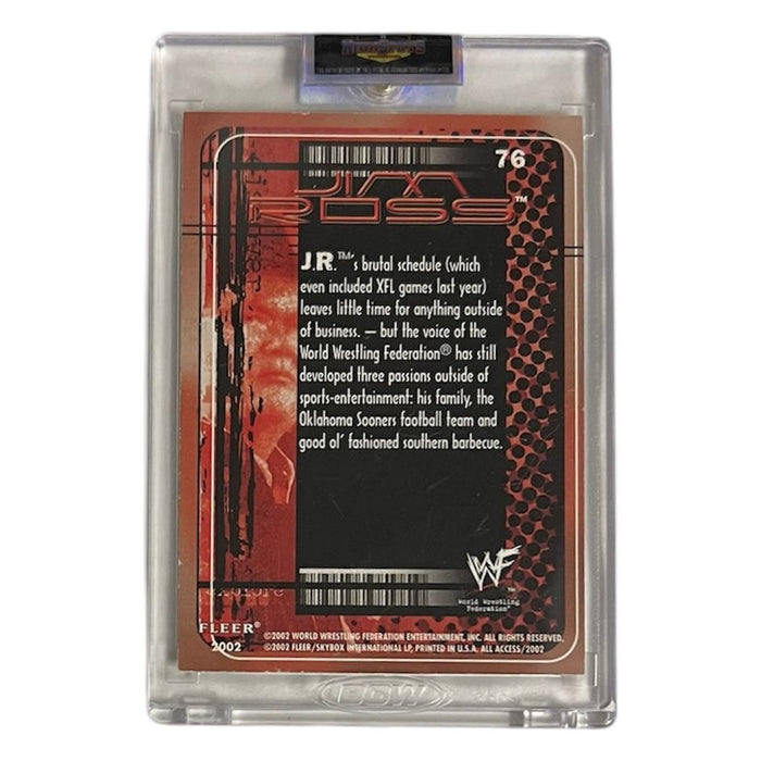 WWF - Jim Ross Trading Card - Autographed