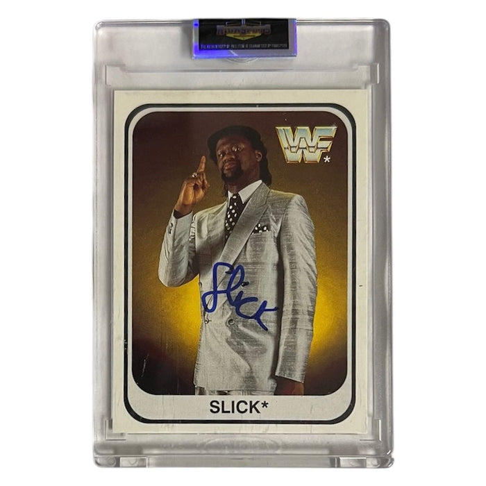 WWF - Slick Merlin Trading Card - Autographed