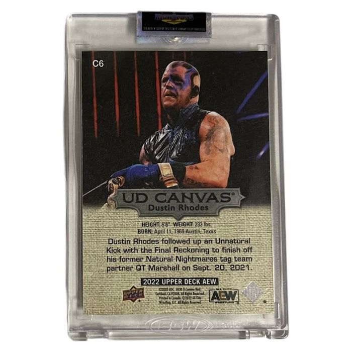 AEW - Dustin Rhodes Upper Deck Trading Card - Autographed