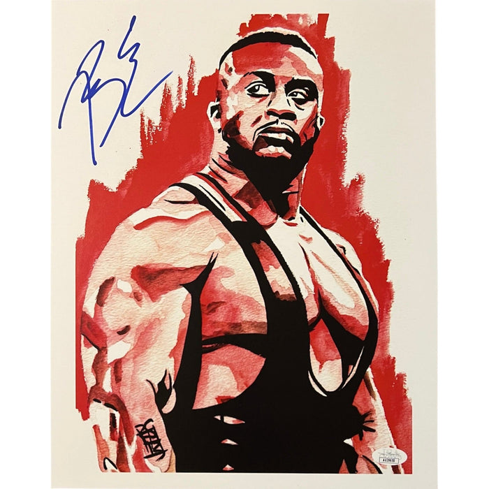 Big E Schamberger 11 x 14 Poster - JSA AUTOGRAPHED