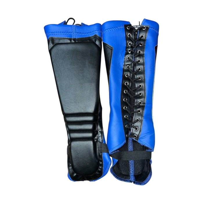 Black on Blue Lace-Up Kickpads
