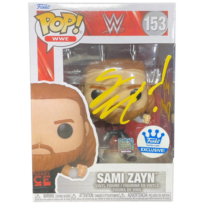 Sami Zayn #153 Funko POP [ YELLOW ] - JSA Autographed