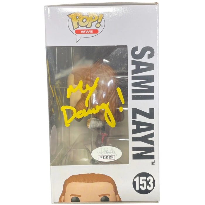 Sami Zayn #153 Funko POP [ YELLOW ] - JSA Autographed