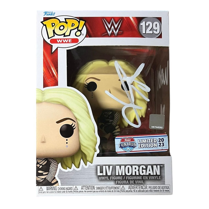 Liv Morgan Funko Pop # 129 Figure WM Variant  - JSA AUTOGRAPHED