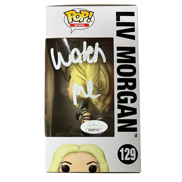 Liv Morgan Funko Pop # 129 Figure WM Variant  - JSA AUTOGRAPHED