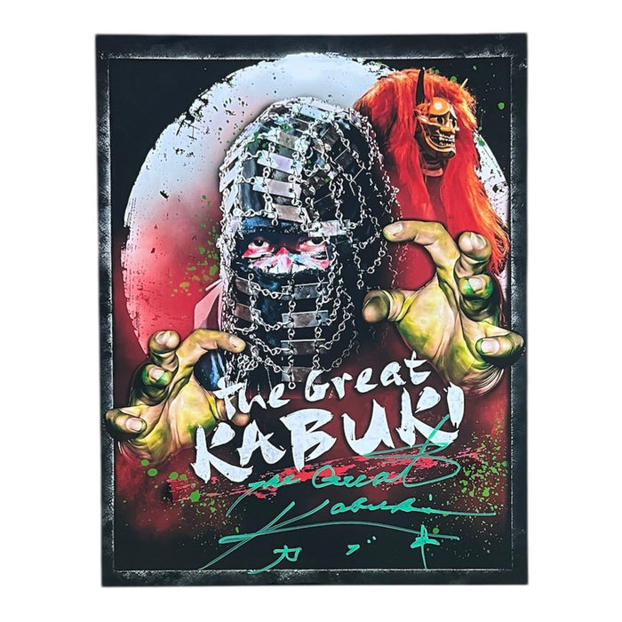 The Great Kabuki 11 x 14 Metallic Poster - AUTOGRAPHED