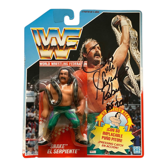 WWF Hasbro - Jake The Snake Roberts MIB - Autographed