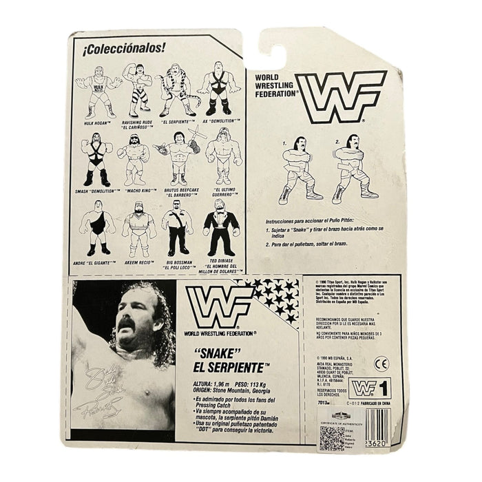 WWF Hasbro - Jake The Snake Roberts MIB - Autographed