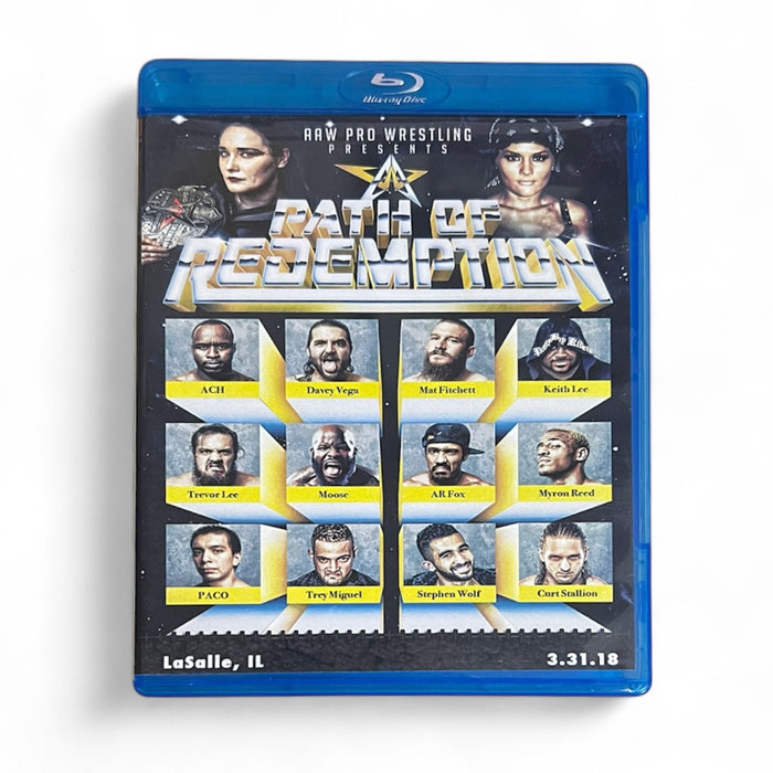 AAW Path Of Redemption 2018 Blu-Ray