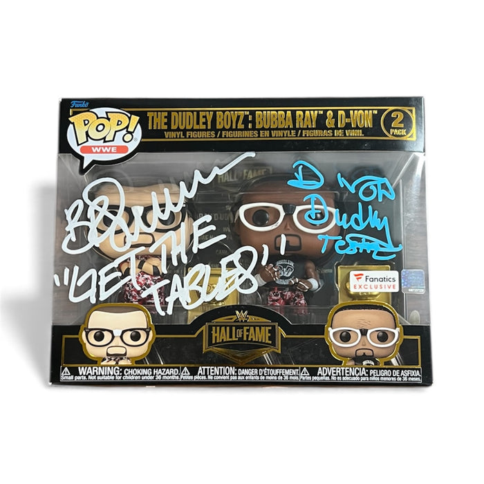 The Dudley Boyz Funko Pop 2 Pack - JSA Autographed