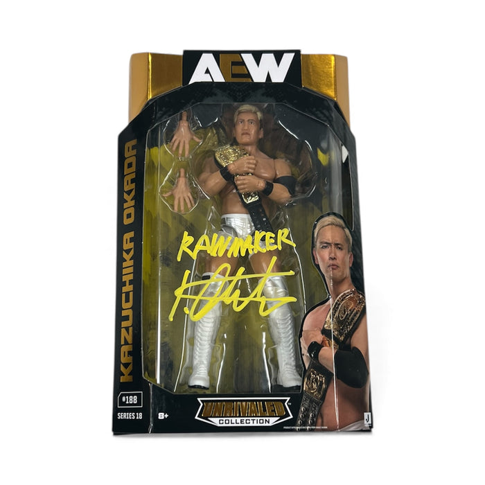 Kazuchika Okada AEW Unrivaled Figure #188 - JSA Autographed
