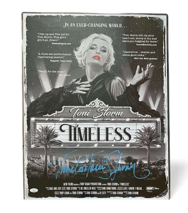 Timeless Toni Storm 18x24 Poster - JSA Autographed