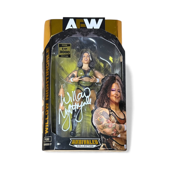 Willow Nightingale AEW #182 1/3000 Chase Unrivaled Figure - JSA Autographed