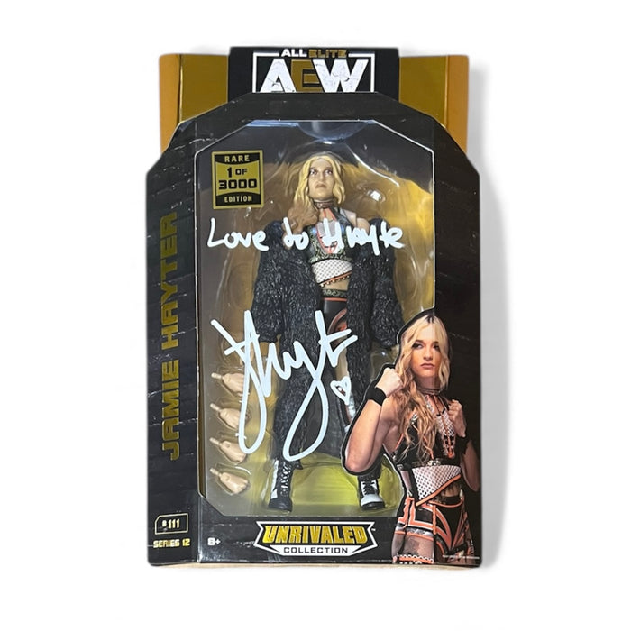 Jamie Hayter 1/3000 AEW #111 Unrivaled Figure - JSA Autographed