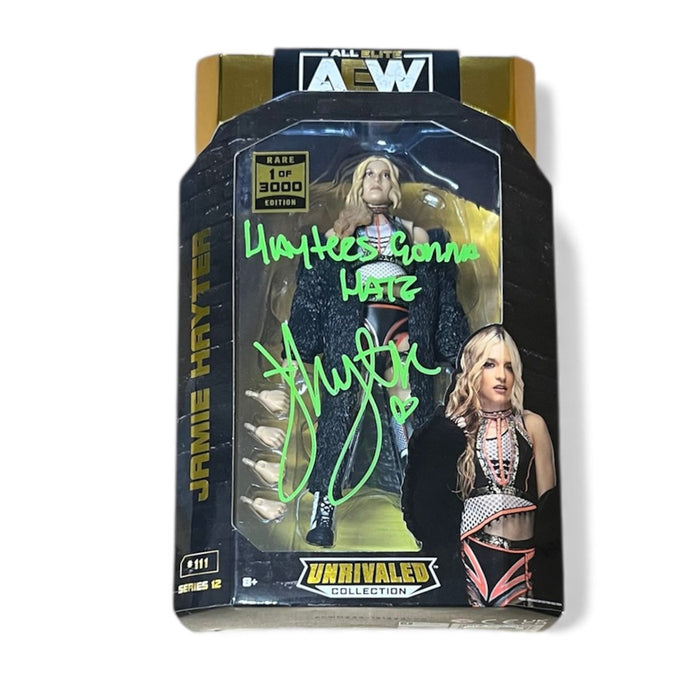 Jamie Hayter 1/3000 AEW #111 Unrivaled Figure - JSA Autographed