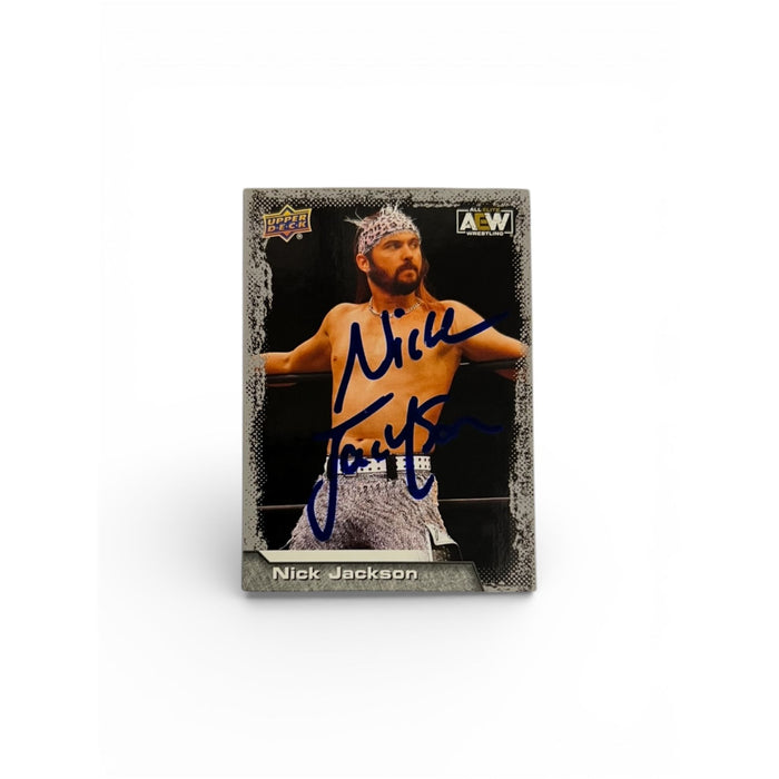 AEW - Nick Jackson Upper Deck Trading Card - Autographed