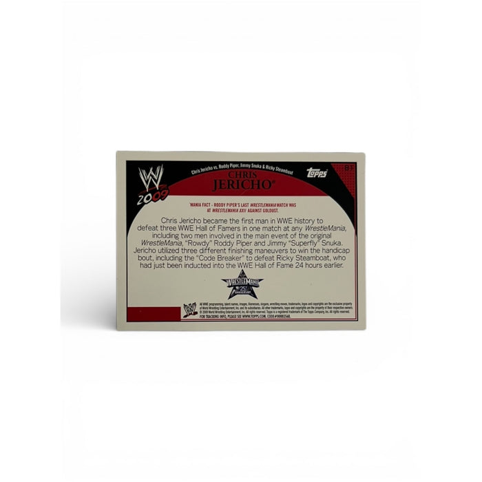 WWE - Chris Jericho Topps Trading Card - Autographed