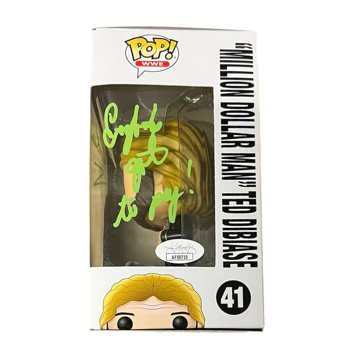 Million Dollar Man Ted DiBiase Funko #41 POP Figure - JSA Autographed