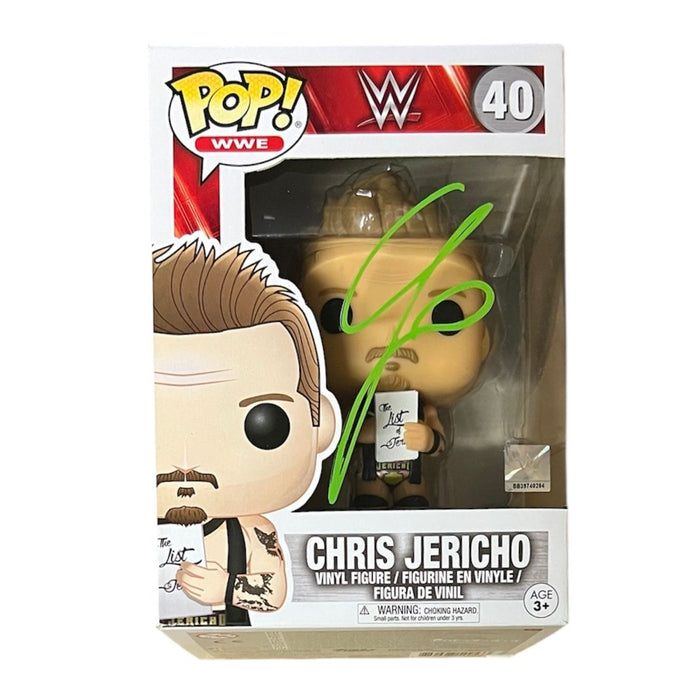 Chris Jericho Funko Pop #40 - Autographed ( Damaged )