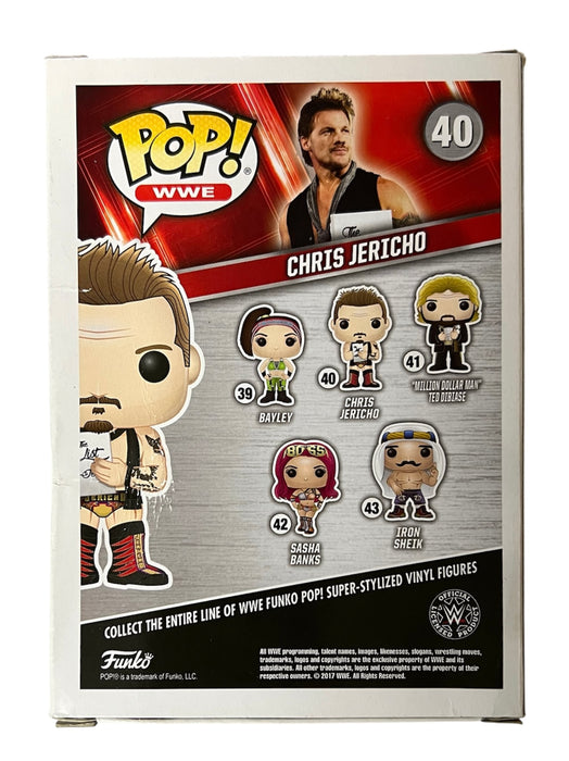Chris Jericho Funko Pop #40 - Autographed ( Damaged )