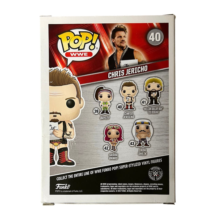 Chris Jericho Funko Pop #40 - Autographed ( Damaged )