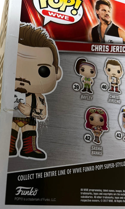 Chris Jericho Funko Pop #40 - Autographed ( Damaged )