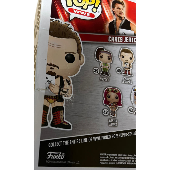Chris Jericho Funko Pop #40 - Autographed ( Damaged )