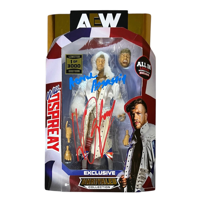 Will Ospreay 1/3000 AEW ( All In Exclusive ) Unrivaled Figure - JSA Autographed