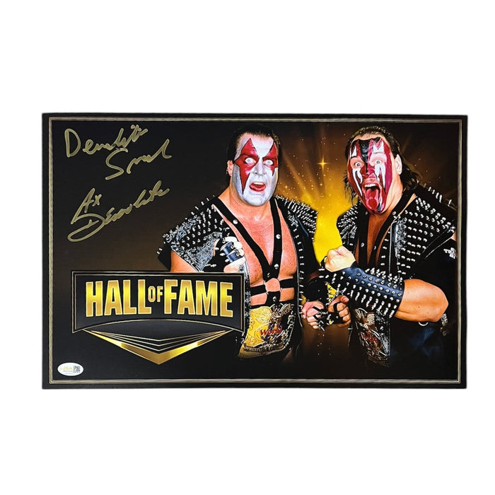 Demolition 11x17 HOF Poster - JSA Autographed
