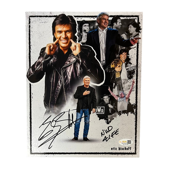 Eric Bischoff Metallic 8x10 - JSA Autographed