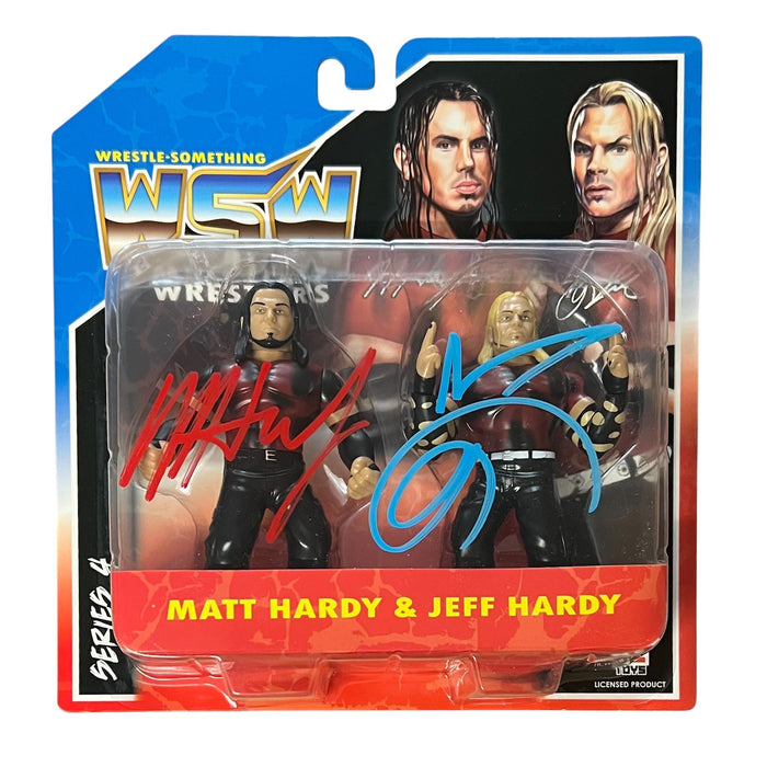 Hardy Boyz Brood FC Toys Figure Set - JSA Dual Autographed