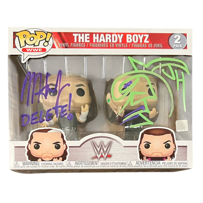 The Hardy Boyz Twin Pack Funko Pop - JSA Autographed