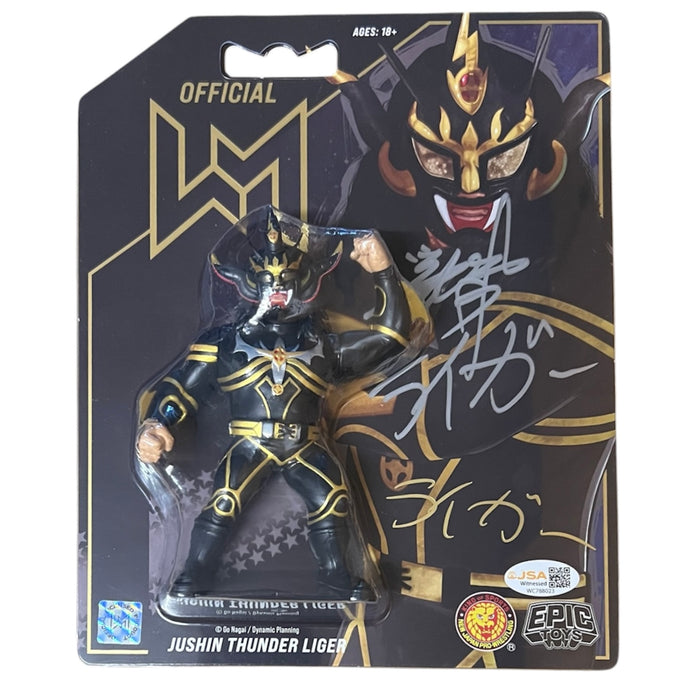 Jushin Thunder Liger - Black & Gold - Epic Toys Action Figure - JSA Autographed