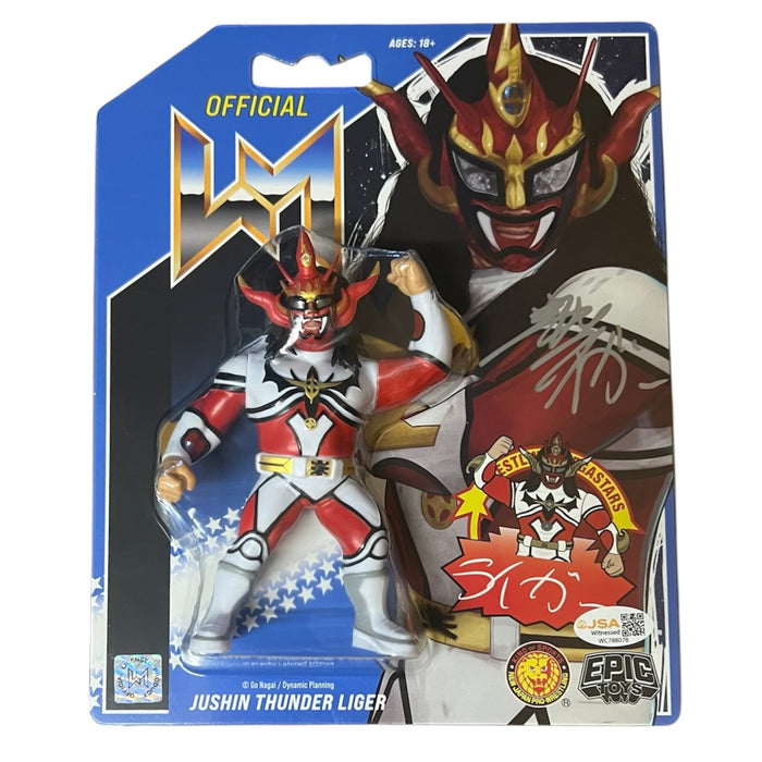 Jushin Thunder Liger - Blue & Red - Epic Toys Action Figure - JSA Autographed