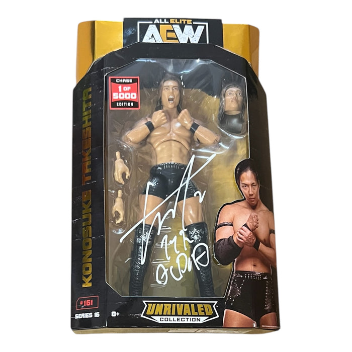 Konosuke Takeashita AEW #161 Unrivaled Figure - JSA Autographed
